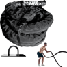 Cuerda de Batalla 6 m forrada con anclaje Wod Pro,Cuerda de Batalla 6 m forrada con anclaje Wod Pro