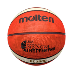 Balón de baloncesto Molten B6G2000 LNBP #6 hule natural,Balón de baloncesto Molten B6G2000 LNBP #6 hule natural