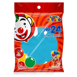 Pack 3 globos Payaso Esfera P-24,Pack 3 globos Payaso Esfera P-24
