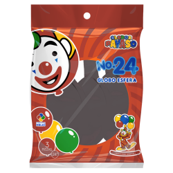 Pack 3 globos Payaso Esfera P-24,Pack 3 globos Payaso Esfera P-24