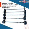 Set de 100 kg barras rectas con peso integrado Wod Pro,Set de 100 kg barras rectas con peso integrado Wod Pro