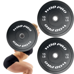 ​Par de bumpers rígidos 15 lb Wod Pro,​Par de bumpers rígidos 15 lb Wod Pro
