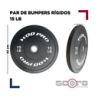 ​Par de bumpers rígidos 15 lb Wod Pro,​Par de bumpers rígidos 15 lb Wod Pro
