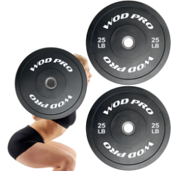 ​Par de bumpers rígidos 25 lb Wod Pro,​Par de bumpers rígidos 25 lb Wod Pro