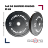 ​Par de bumpers rígidos 25 lb Wod Pro,​Par de bumpers rígidos 25 lb Wod Pro