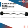 Barra Z con peso integrado 15 kg,Barra Z con peso integrado 15 kg