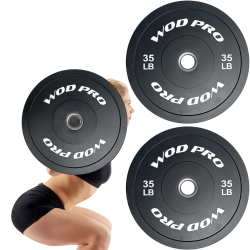 ​Par de bumpers rígidos 35 lb Wod Pro,​Par de bumpers rígidos 35 lb Wod Pro