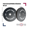 ​Par de bumpers rígidos 35 lb Wod Pro,​Par de bumpers rígidos 35 lb Wod Pro