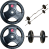 Par de discos estándar 15 kg recubiertos Wod Pro,Par de discos estándar 15 kg recubiertos Wod Pro
