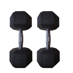 Par de mancuernas hexagonales 35 libras Wod Pro,Par de mancuernas hexagonales 35 libras Wod Pro