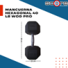 Par de mancuernas hexagonales 40 libras Wod Pro,Par de mancuernas hexagonales 40 libras Wod Pro