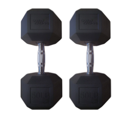Par de mancuernas hexagonales 50 libras Wod Pro,Par de mancuernas hexagonales 50 libras Wod Pro