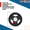 ​Par de discos de acero recubiertos 2.5 kg 2" Wod Pro,​Par de discos de acero recubiertos 2.5 kg 2" Wod Pro