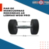 Par de mancuernas redondas 40 Libras Wod Pro,Par de mancuernas redondas 40 Libras Wod Pro