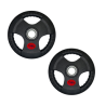 Par de discos de acero recubiertos 10 kg 2" Wod Pro,Par de discos de acero recubiertos 10 kg 2" Wod Pro