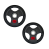 Par de discos de acero recubiertos 10 kg 2" Wod Pro,Par de discos de acero recubiertos 10 kg 2" Wod Pro