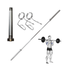 Barra Olímpica sellada 2.2 mts 20 kg 1000 lb Wod Pro,Barra Olímpica sellada 2.2 mts 20 kg 1000 lb Wod Pro