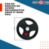 Par de discos de acero recubiertos 20 kg 2" Wod Pro,Par de discos de acero recubiertos 20 kg 2" Wod Pro