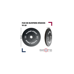 ​Set 260 libras bumpers rígidos Wod Pro,​Set 260 libras bumpers rígidos Wod Pro