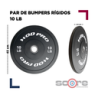 ​Set 260 libras bumpers rígidos Wod Pro,​Set 260 libras bumpers rígidos Wod Pro