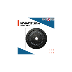 ​Par de bumpers hi-temp 10 libras Wod Pro,​Par de bumpers hi-temp 10 libras Wod Pro