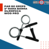 Par de grips 2" para barra olímpica Wod Pro,Par de grips 2" para barra olímpica Wod Pro