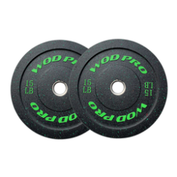 ​Par de bumpers hi-temp 15 libras Wod Pro,​Par de bumpers hi-temp 15 libras Wod Pro