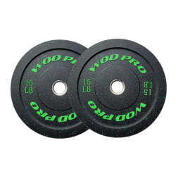 ​Par de bumpers hi-temp 15 libras Wod Pro,​Par de bumpers hi-temp 15 libras Wod Pro
