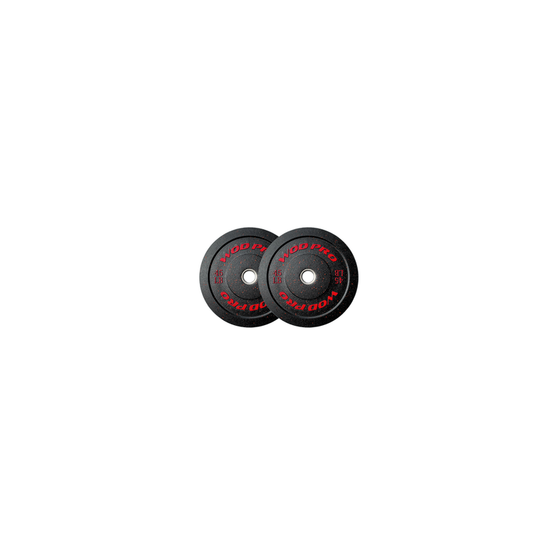 ​Par de bumpers hi-temp 45 libras Wod Pro,​Par de bumpers hi-temp 45 libras Wod Pro