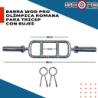 ​Barra Wod Pro Olímpica Romana para Tricep con bujes,​Barra Wod Pro Olímpica Romana para Tricep con bujes