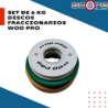 ​Set de 6 kg discos fraccionarios Wod Pro,​Set de 6 kg discos fraccionarios Wod Pro