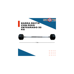 Barra recta con peso integrado 35 kg,Barra recta con peso integrado 35 kg
