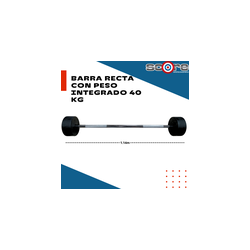 Barra recta con peso integrado 40 kg,Barra recta con peso integrado 40 kg