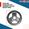 Par de discos de acero 10 kg Wod Pro,Par de discos de acero 10 kg Wod Pro