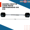 Barra recta con peso integrado 50 kg,Barra recta con peso integrado 50 kg