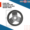 Par de discos de acero 15 kg Wod Pro,Par de discos de acero 15 kg Wod Pro