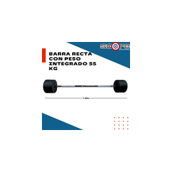 Barra recta con peso integrado 55 kg,Barra recta con peso integrado 55 kg