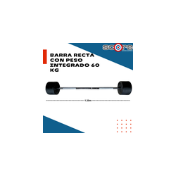 Barra recta con peso integrado 60 kg,Barra recta con peso integrado 60 kg