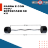 Barra Z con peso integrado 50 kg,Barra Z con peso integrado 50 kg