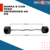 Barra Z con peso integrado 60 kg,Barra Z con peso integrado 60 kg