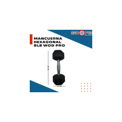 Par de mancuernas hexagonales 8 libras Wod Pro,Par de mancuernas hexagonales 8 libras Wod Pro