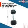 Par de mancuernas hexagonales 10 libras Wod Pro,Par de mancuernas hexagonales 10 libras Wod Pro