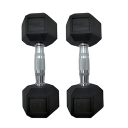 Par de mancuernas hexagonales 12 libras Wod Pro,Par de mancuernas hexagonales 12 libras Wod Pro