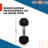 Par de mancuernas hexagonales 15 libras Wod Pro,Par de mancuernas hexagonales 15 libras Wod Pro