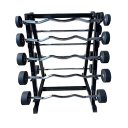 Barras de peso integrado 10 pzas con rack Wod Pro,Barras de peso integrado 10 pzas con rack Wod Pro