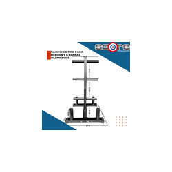 Rack Wod Pro para discos y 4 barras olímpicos,Rack Wod Pro para discos y 4 barras olímpicos