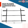 Rack de pared para 8 barras olímpicas Wod Pro,Rack de pared para 8 barras olímpicas Wod Pro