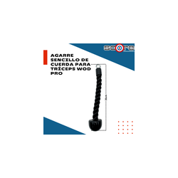 Agarre sencillo de cuerda para tríceps Wod Pro,Agarre sencillo de cuerda para tríceps Wod Pro