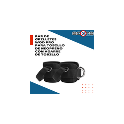 Par de grilletes Wod Pro para tobillo de neopreno con agarre de tobillo,Par de grilletes Wod Pro para tobillo de neopreno con ag