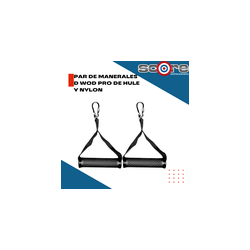 Par de manerales D Wod Pro de hule y nylon,Par de manerales D Wod Pro de hule y nylon